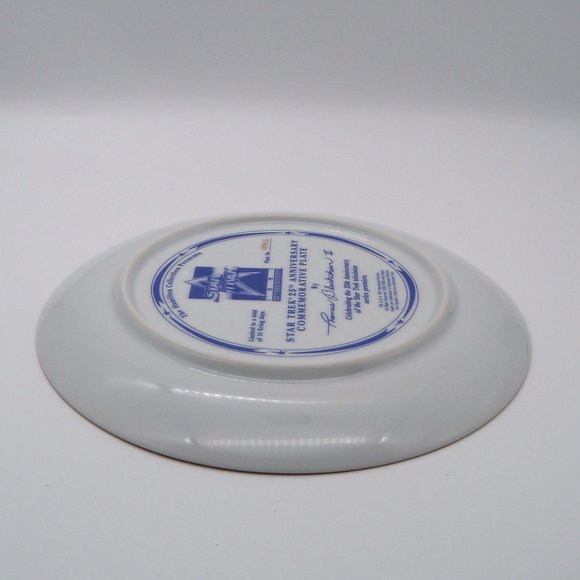 Star Trek 25th Anniversary Commemorative Plate 1991 by Hamilton Collection - Picture 9 of 13